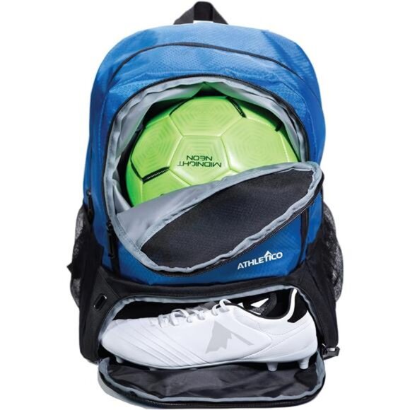 WOLT Soccer Equipment Bag, Pink Backpack with Ball Holder  New Youth Soccer Bag - Soccer Backpack & Bags for Basketball, Volleyball